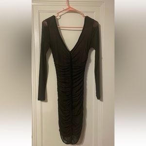 Black nude dress